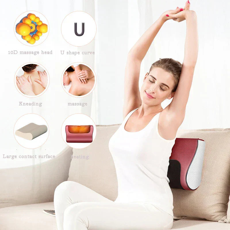 ɢᴜʟꜰʟᴜx™ Red Pillow Massager – جهاز تدليك الوسادة الحمراء