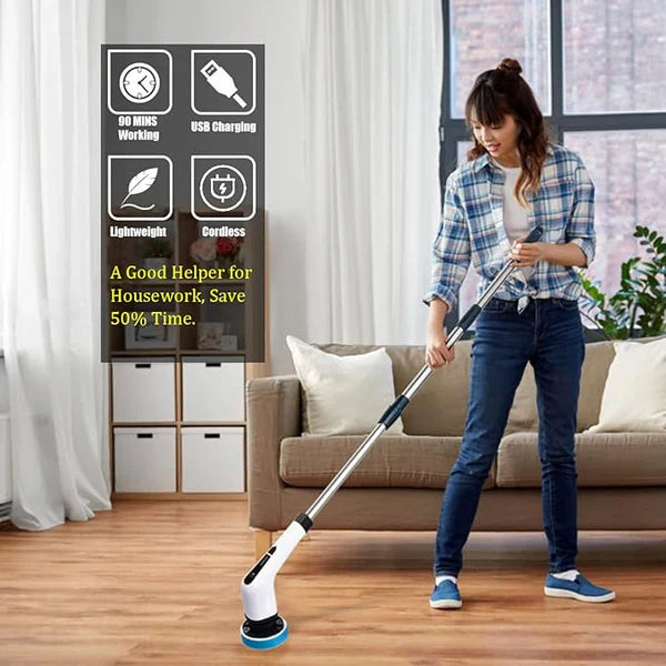 ɢᴜʟꜰʟᴜx™9 in 1 Electric Cleaning Brush – فرشاة تنظيف كهربائية 9 في 1