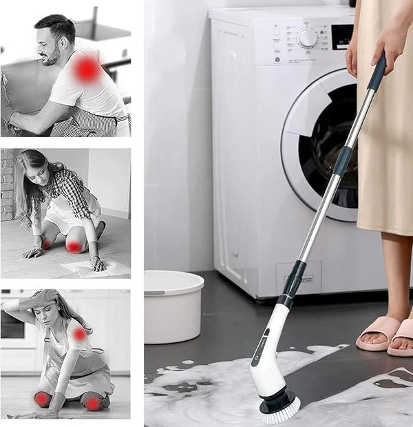 ɢᴜʟꜰʟᴜx™9 in 1 Electric Cleaning Brush – فرشاة تنظيف كهربائية 9 في 1
