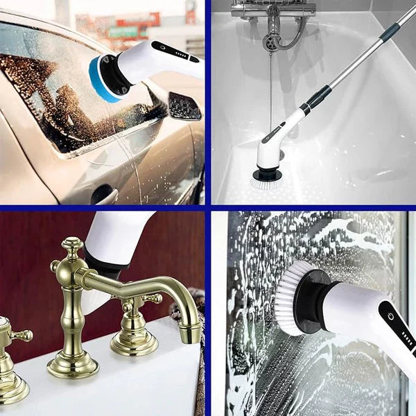 ɢᴜʟꜰʟᴜx™9 in 1 Electric Cleaning Brush – فرشاة تنظيف كهربائية 9 في 1