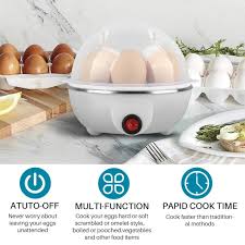 ɢᴜʟꜰʟᴜx™Electric Egg Cooker 7 Eggs Steamer | جهاز طهي البيض الكهربائي بالبخار – يسع 7 بيضات