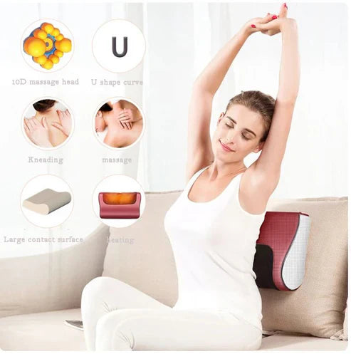 ɢᴜʟꜰʟᴜx™ Red Pillow Massager – جهاز تدليك الوسادة الحمراء