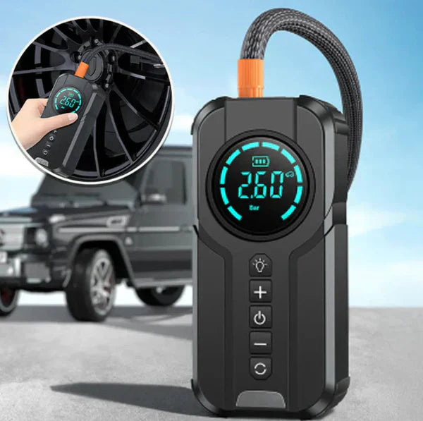 ɢᴜʟꜰʟᴜx™Jump Starter With Air Pump هيكساليفينغ™ جهاز تشغيل البطارية مع منفاخ هواء