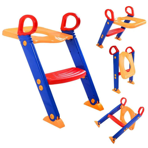 ɢᴜʟꜰʟᴜxe™ Kid's Ladder Toilet Trainer – مدرب المرحاض للأطفال مع سلم