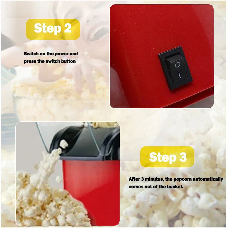 ɢᴜʟꜰʟᴜx™Popcorn Popper Maker | آلة صنع الفشار المنزلية