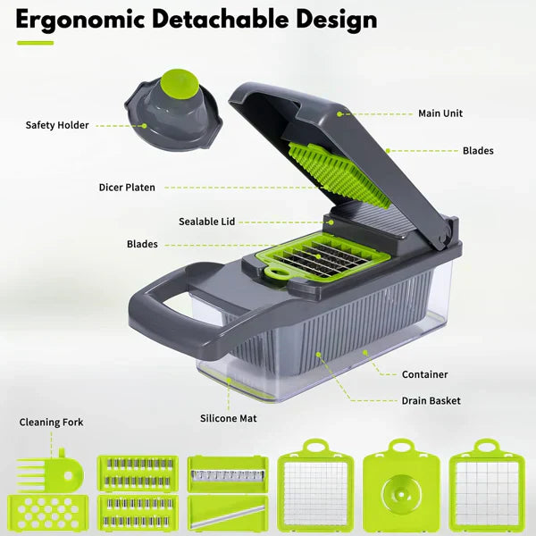 ɢᴜʟꜰʟᴜx ™ Multifunctional Vegetable Slicer | قطّاعة الخضروات متعددة الوظائف